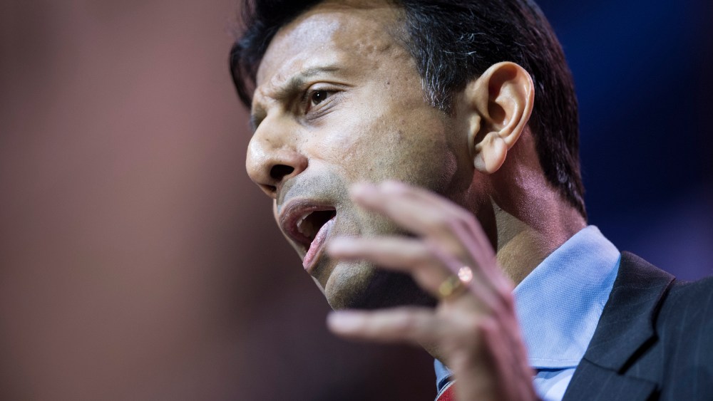 Louisiana Governor Bobby Jindal speaks during the American Conservative Union Conference March 6, 2014 in National Harbor, Maryland.