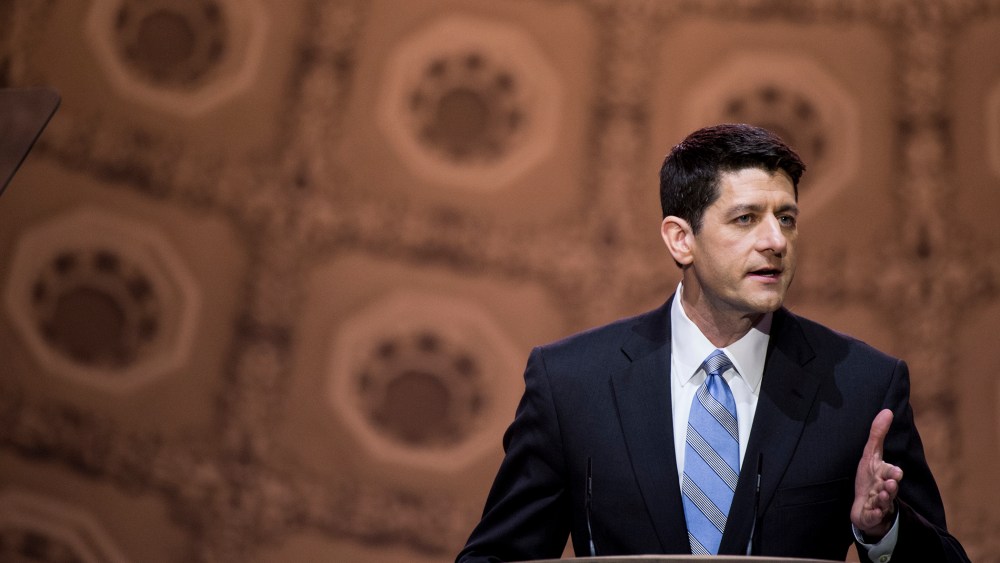 Rep. Paul Ryan, R-Wisc., speaks during the American Conservative Union's Conservative Political Action Conference (CPAC) at National Harbor, Md., on Thursday March 6, 2014.