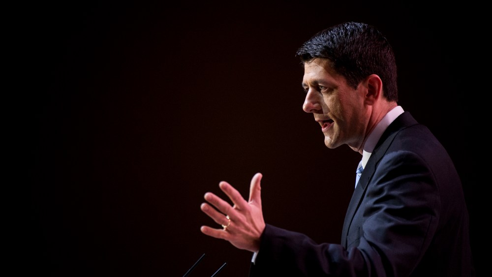 Rep. Paul Ryan, (R-WI)., speaks during the American Conservative Union's Conservative Political Action Conference (CPAC) at National Harbor, Md., on March 6, 2014.