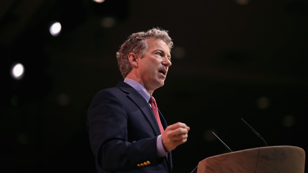 Sen. Rand Paul (R-KY) addresses the Conservative Political Action Conference, March 7, 2014 in National Harbor, Md.