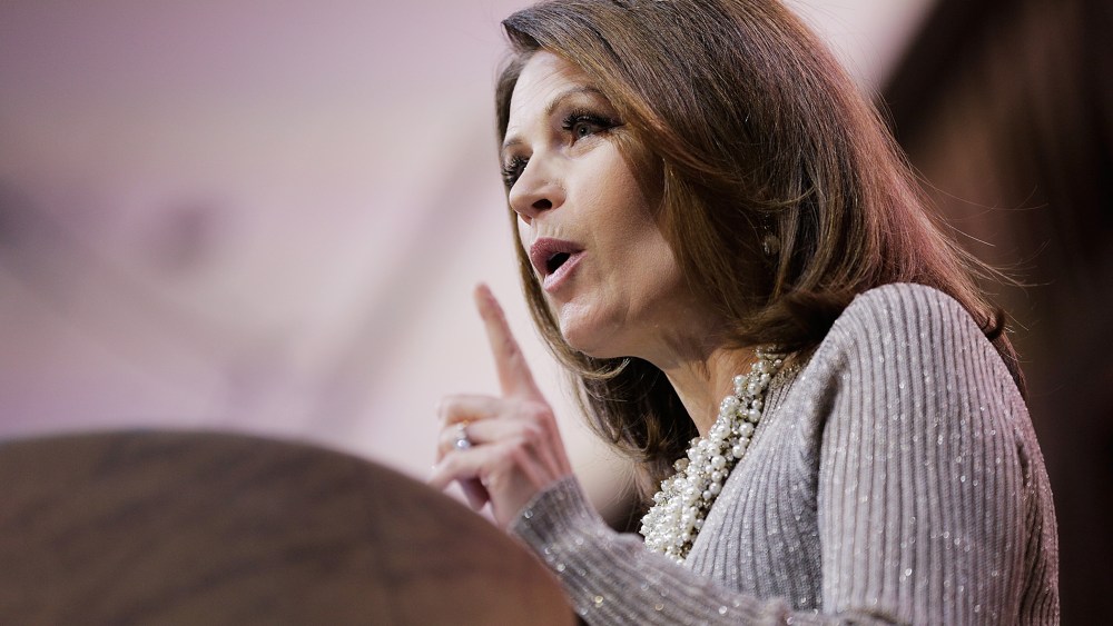 U.S. Rep. Michele Bachmann speaks at CPAC in National Harbor, Maryland, Mar. 8, 2014.