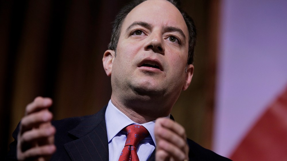 Reince Priebus, chairman of the Republican National Committee, speaks on a panel during the 41st annual Conservative Political Action Conference on March 8, 2014 in National Harbor, Md.