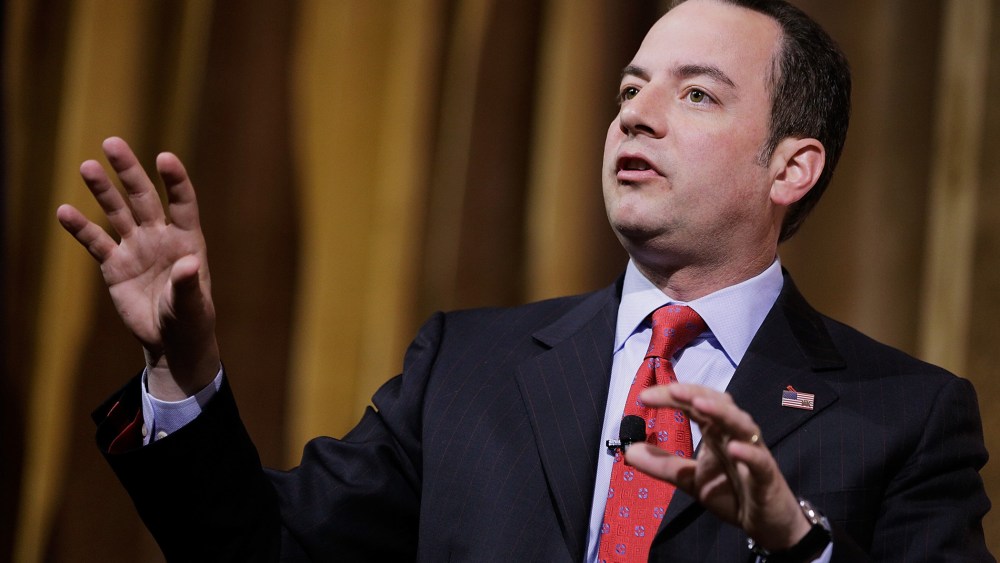 Reince Priebus, chairman of the Republican National Committee, speaks on a panel during the 41st annual Conservative Political Action Conference at the Gaylord International Hotel and Conference Center on March 8, 2014 in National Harbor, Maryland.