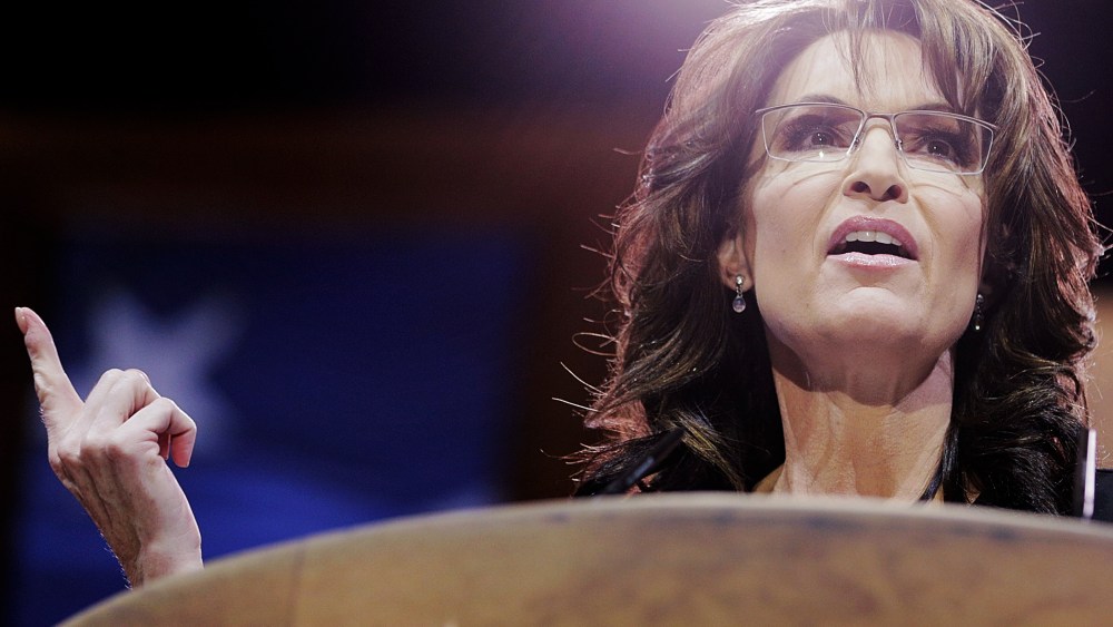 Sarah Palin speaks at CPAC, March 8, 2014 in National Harbor, Maryland. Photo by T.J. Kirkpatrick/Getty.