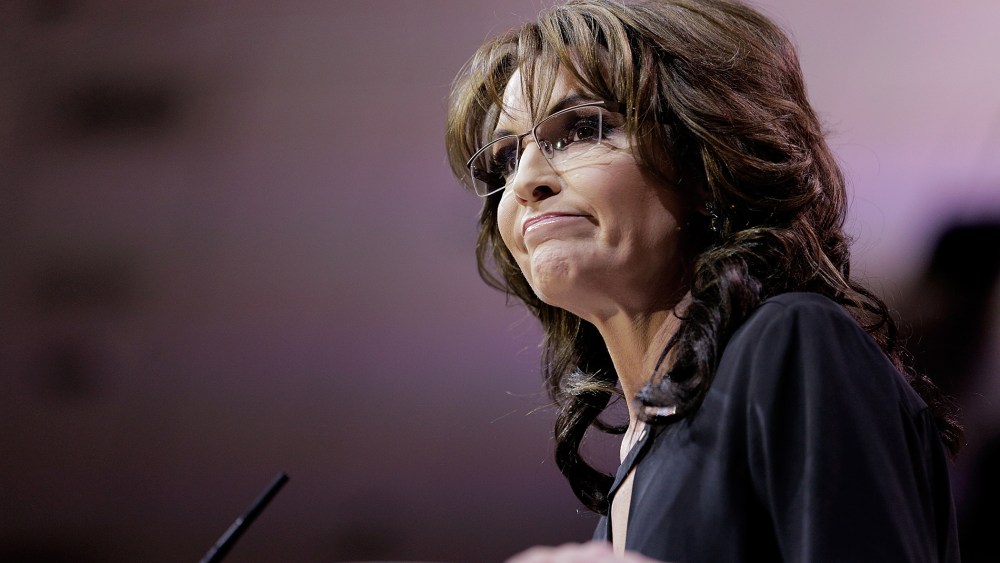 Sarah Palin speaks during the Conservative Political Action Conference, March 8, 2014 in National Harbor, Md.