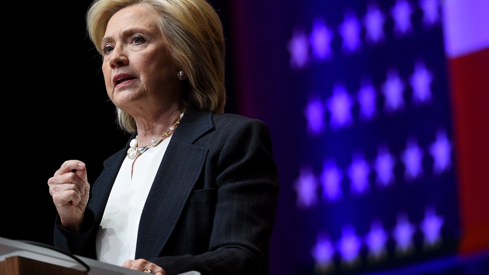 Democratic presidential candidate and former U.S. Secretary of State Hillary Clinton speaks in Las Vegas, Nev., on June 18, 2015. (Photo by Ethan Miller/Getty)