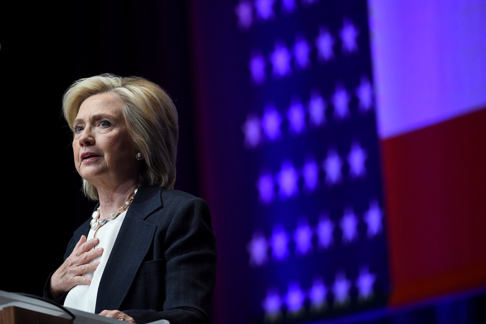 Hillary Clinton Addresses Nat'l Ass'n Of Latino Elected And Appointed Officials. (Photo by Ethan Miller/Getty)