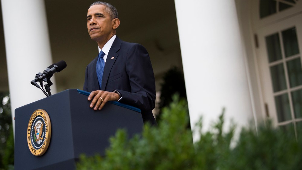 President Barack Obama delivers a statement in the Rose Garden of the White House, on June 26, 2015 in Washington, D.C. (Photo by Drew Angerer/Pool/Getty)