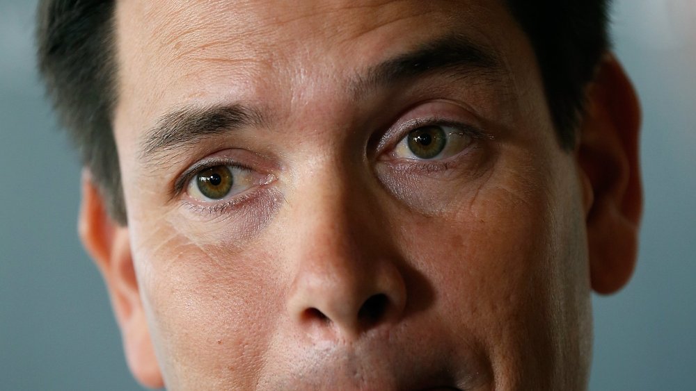 Sen. Marco Rubio (R-FL) speaks at Uber's headquarters March 23, 2014 in Washington, D.C.