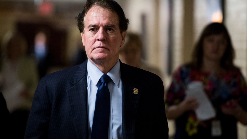 Rep. Phil Gingrey, R-Ga., leaves a House Republican Conference meeting, April 8, 2014.
