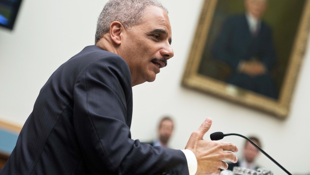 US Attorney General Eric Holder testifies before a House Judiciary Committee, April 8, 2014.