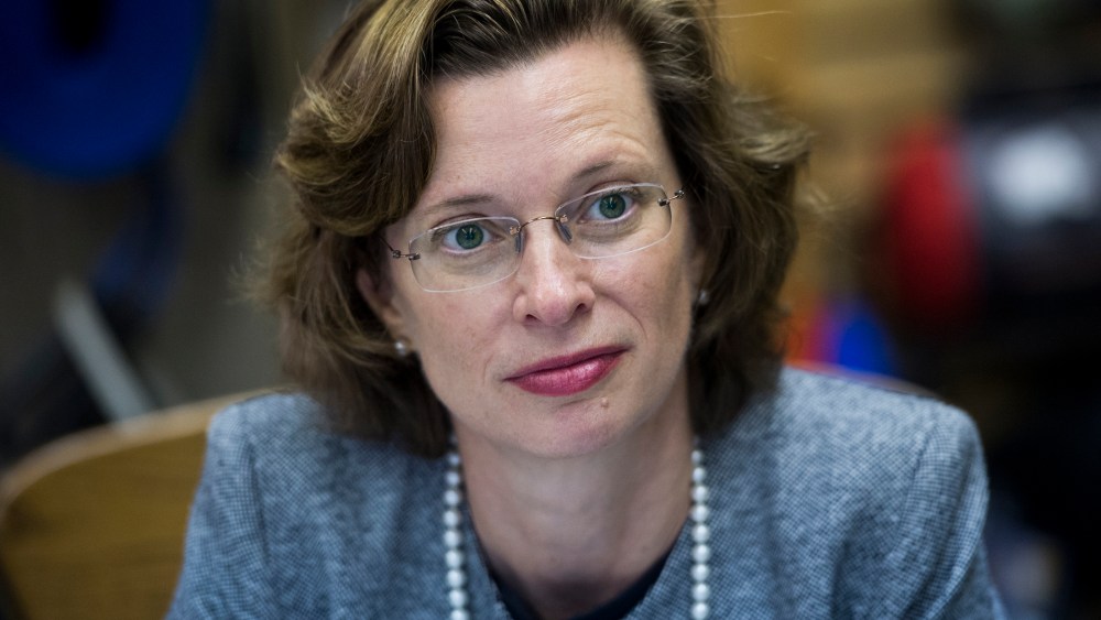 Democratic candidate for U.S. Senate Michelle Nunn in Columbus, Ga., on April 16, 2014.