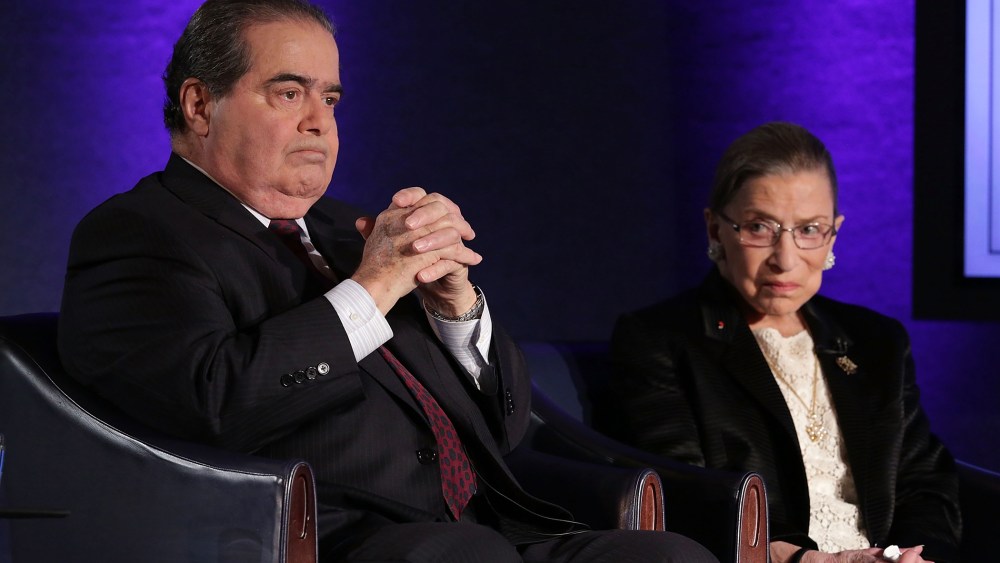 Supreme Court Justices Scalia and Ginsburg Discuss First Amendment At Forum