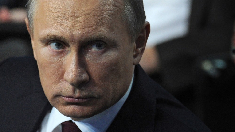 Russia's President Vladimir Putin attends in St. Petersburg, on April 24, 2014.