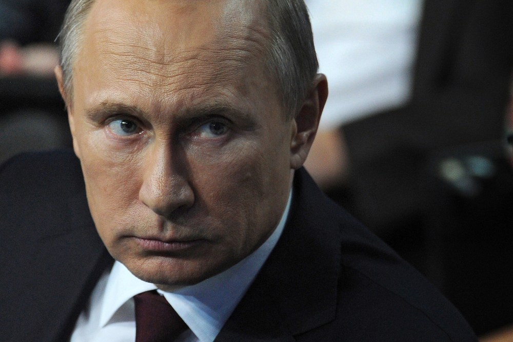 Russia's President Vladimir Putin attends in St. Petersburg, on April 24, 2014.