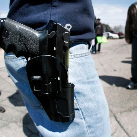 Supporters Of Michigan Open Carry Law Hold March And Rally