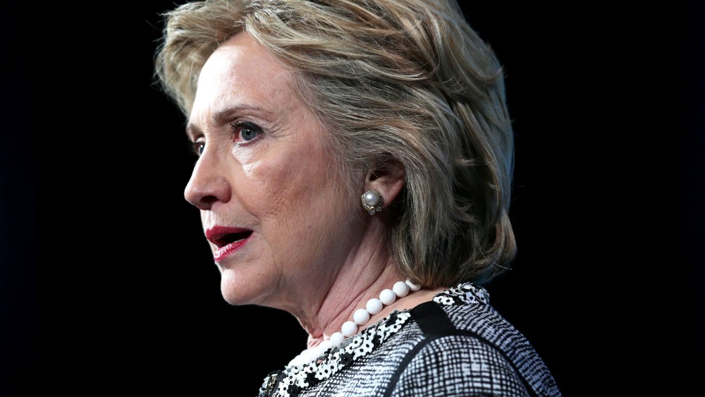 Former U.S. Secretary of State Hillary Clinton addresses the American Jewish Committee Global Forum 2014 May 14, 2014 in Washington, DC.