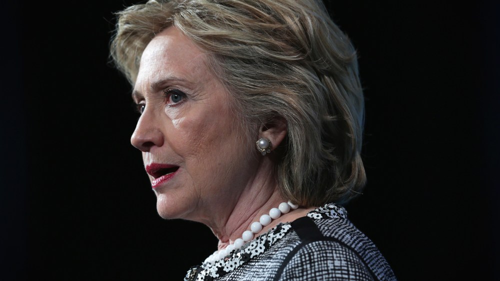 Former U.S. Secretary of State Hillary Clinton addresses the American Jewish Committee Global Forum 2014 May 14, 2014 in Washington, D.C.