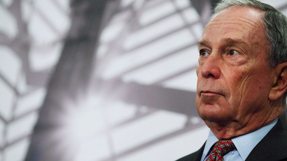 NFormer New York Mayor Michael Bloomberg speaks at a news conference at the September 11 Memorial Museum on May 14, 2014 in New York City. (Spencer Platt/Getty)