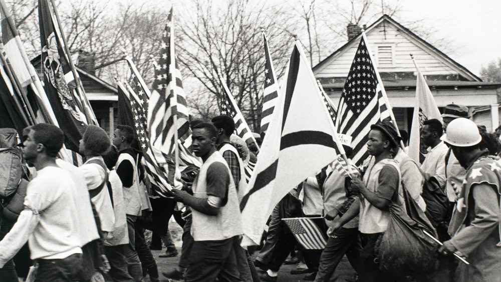 Marchers at the culmination of the Selma to Montgomery March on March, 25, 1965. (Photo by Morton Broffman/Getty)