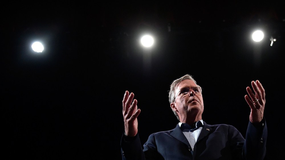 Republican presidential candidate Jeb Bush speaks during an event at the College of Southern Nevada on Oct. 21, 2015 in North Las Vegas, Nev. (Photo by David Becker/Getty)