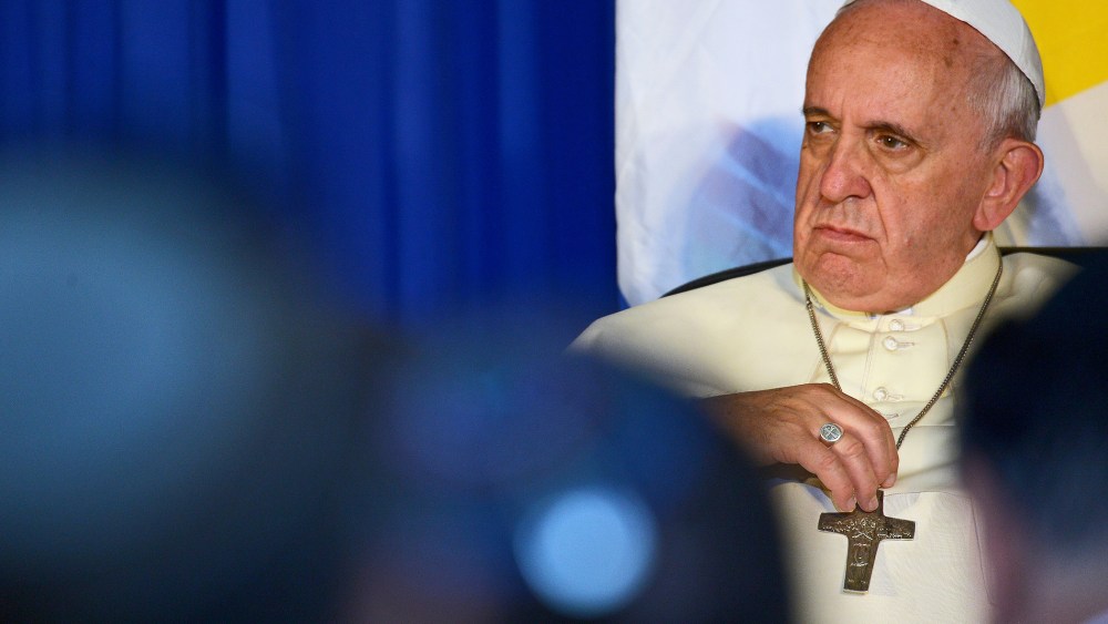 Pope Francis is seen in Jerusalem on May 26, 2014.