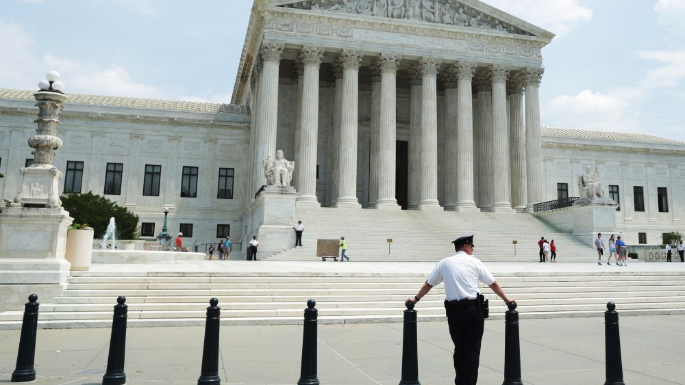 The United States Supreme Court  is seen on May 27, 2014.