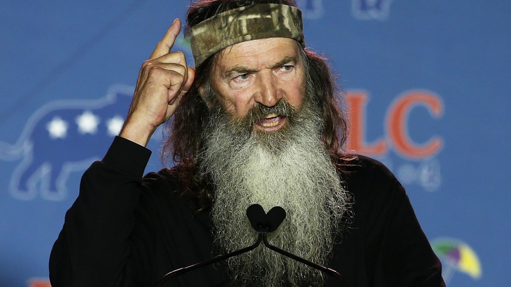 Reality TV personality Phil Robertson speaks during the 2014 Republican Leadership Conference on May 29, 2014 in New Orleans, Louisiana.
