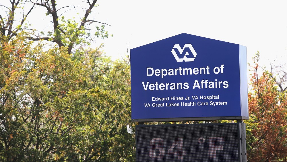 A sign marks the entrance to the Edward Hines Jr. VA Hospital on May 30, 2014 in Hines, Ill. (Scott Olson/Getty)