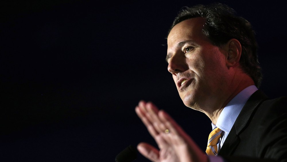Former U.S. Sen. Rick Santorum (R-PA) speaks during an event on May 31, 2014 in New Orleans, La. (Photo by Justin Sullivan/Getty)