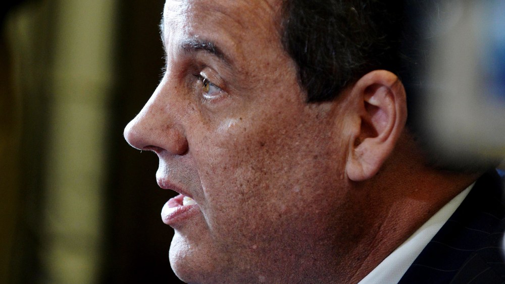 Republican Presidential candidate Chris Christie files paperwork for the New Hampshire primary at the State House, Nov. 6, 2015 in Concord, N.H. (Photo by Darren McCollester/Getty)