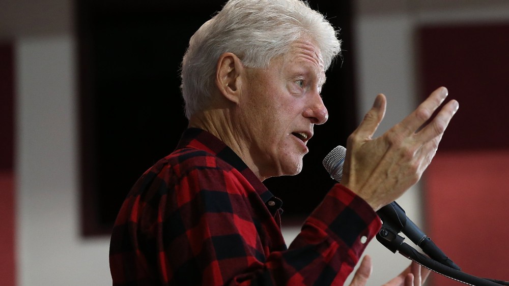 Bill Clinton Holds A Get Out The Vote Rally For Hillary Clinton In NH (Photo by Win McNamee/Getty)
