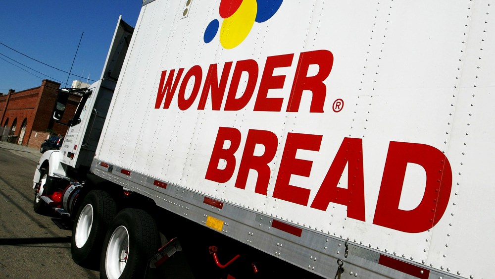 A truck outside of the Wonderbread bakery in San Francisco.