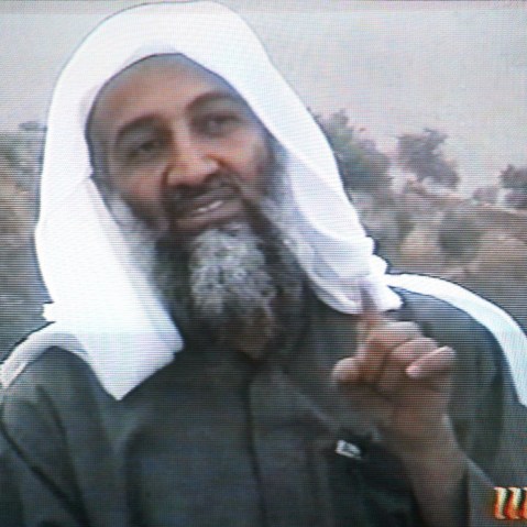 This frame grab from the Saudi-owned television ne