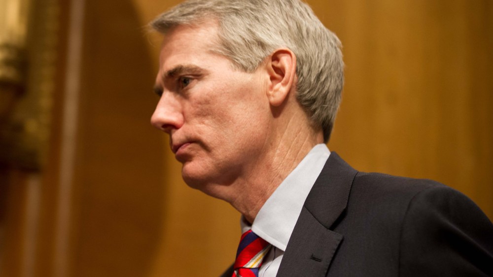 Sen. Rob Portman became the first GOP politician to come out in support of gay marriage last month. (Nicholas KammAFP/Getty Images)