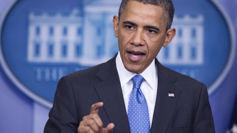 US President Barack Obama holds a press conference in the Brady Press Briefing Room of the White House in Washington, DC, on April 30, 2013. The President on Tuesday warned of rushing to judgement on possible use of chemical weapons by Syria. (Photo by...