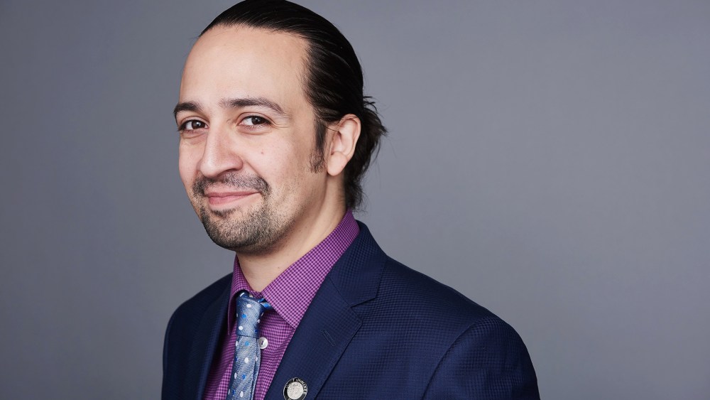 Lin-Manuel Miranda poses for a portrait at the 2016 Tony Awards Meet The Nominees Press Reception on May 4, 2016 in New York City. (Photo by Larry Busacca/Tony Awards Productions/Getty)