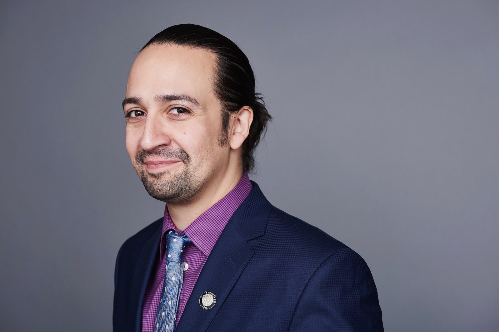 Lin-Manuel Miranda poses for a portrait at the 2016 Tony Awards Meet The Nominees Press Reception on May 4, 2016 in New York City. (Photo by Larry Busacca/Tony Awards Productions/Getty)