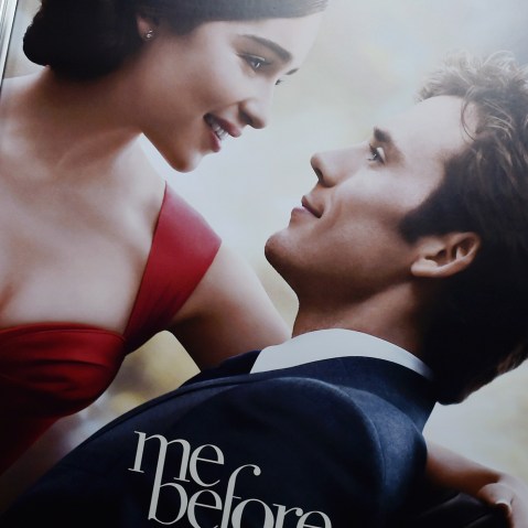 A poster of "Me Before You" at its world premiere at AMC Loews Lincoln Square 13 theater on May 23, 2016 in New York City. (Photo by Dimitrios Kambouris/Getty)