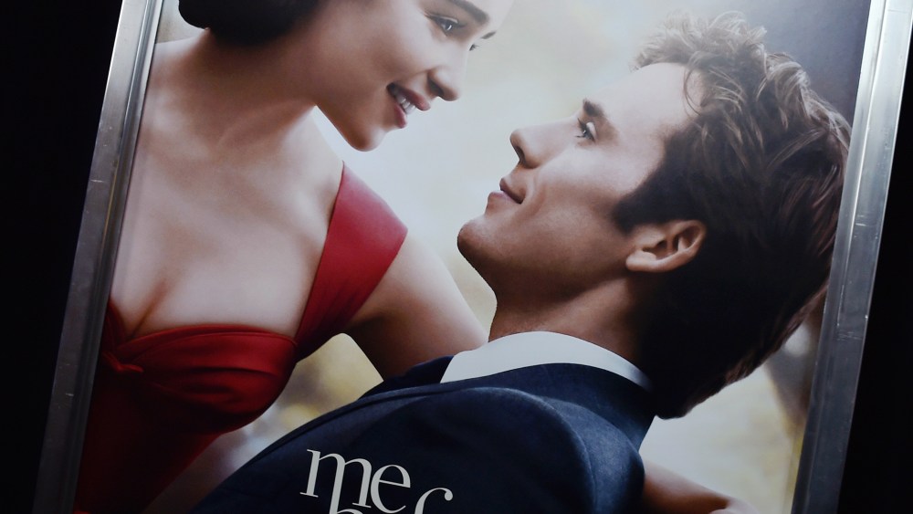 A poster of "Me Before You" at its world premiere at AMC Loews Lincoln Square 13 theater on May 23, 2016 in New York City. (Photo by Dimitrios Kambouris/Getty)