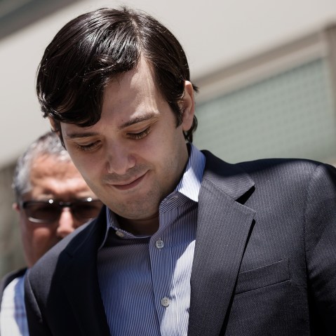 Ex-pharmaceutical executive Martin Shkreli exits the U.S. District Court for the Eastern District of New York, June 6, 2016, in the Brooklyn, New York City. (Photo by Drew Angerer/Getty)