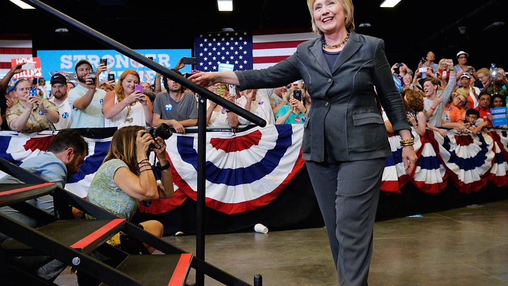 Hillary Clinton Campaigns on June 22, 2016 in Raleigh, North Carolina. (Photo by Sara D. Davis/Getty)