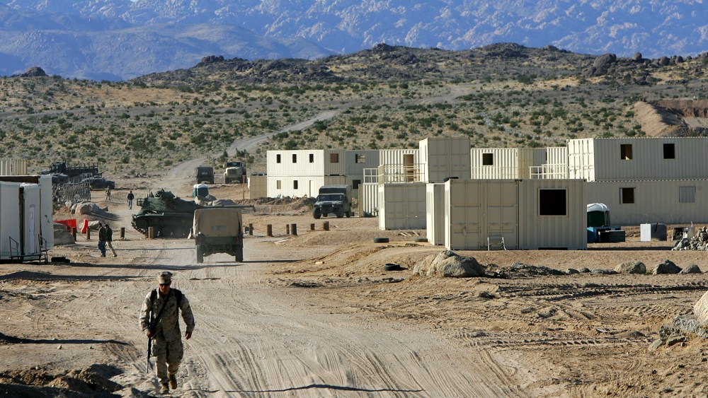 A view of the Twentynine Palms Marine Base in 2005 near Twentynine Palms, Calif. (Photo by David McNew/Getty)