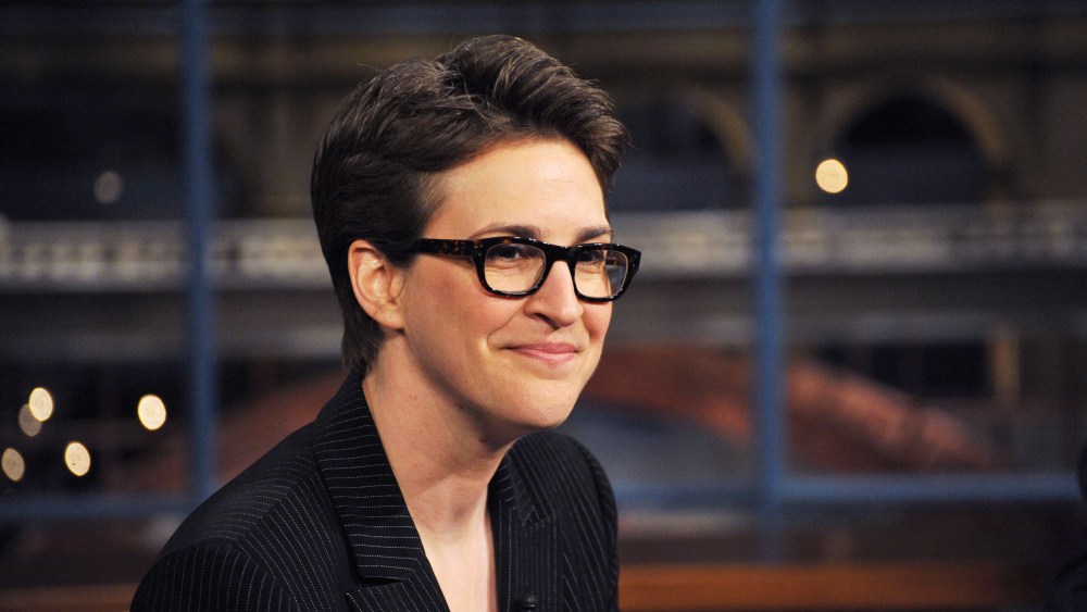 Rachel Maddow on March 16, 2009. (Photo by John Paul Filo/CBS/Landov)