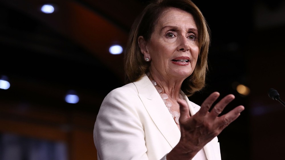 House Minority Leader Nancy Pelosi answers questions during her weekly press conference at the U.S. Capitol on Sept. 8, 2016 in Washington, D.C. (Photo by Win McNamee/Getty)