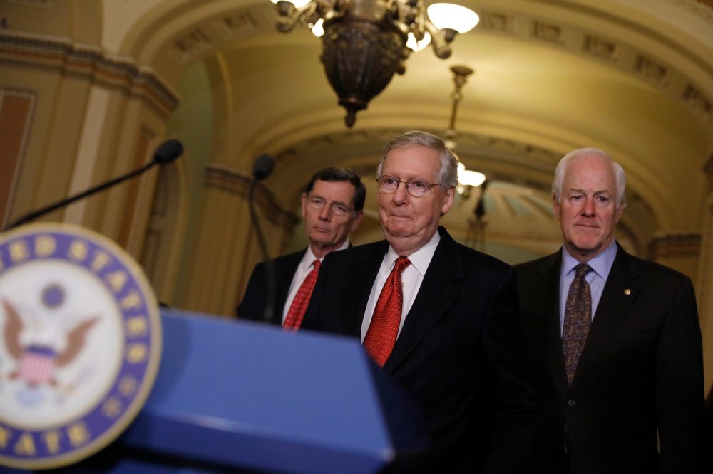 Image: Senate Republicans Address The Press After Their Weekly Policy Luncheon