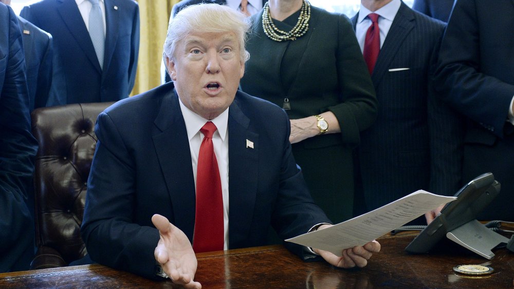 Image: President Trump Signs Executive Order In Oval Office