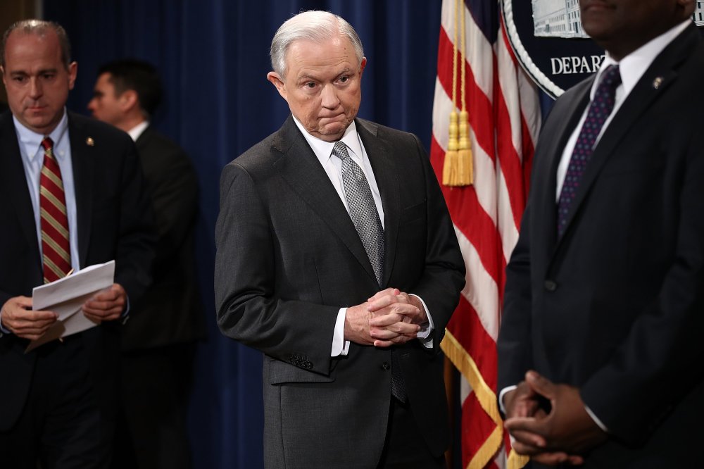 Image: Attorney General Jeff Sessions Receives Award From The Sergeants Benevolent Association of New York City