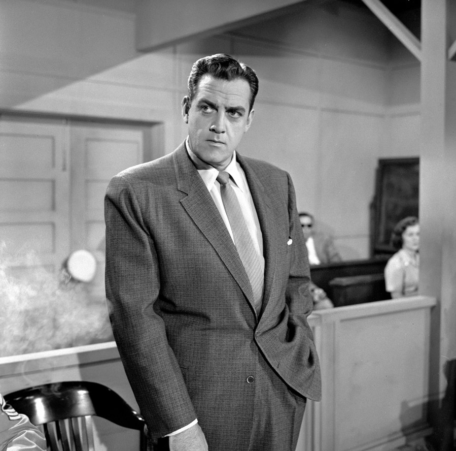 Raymond Burr as Perry Mason in 1958.