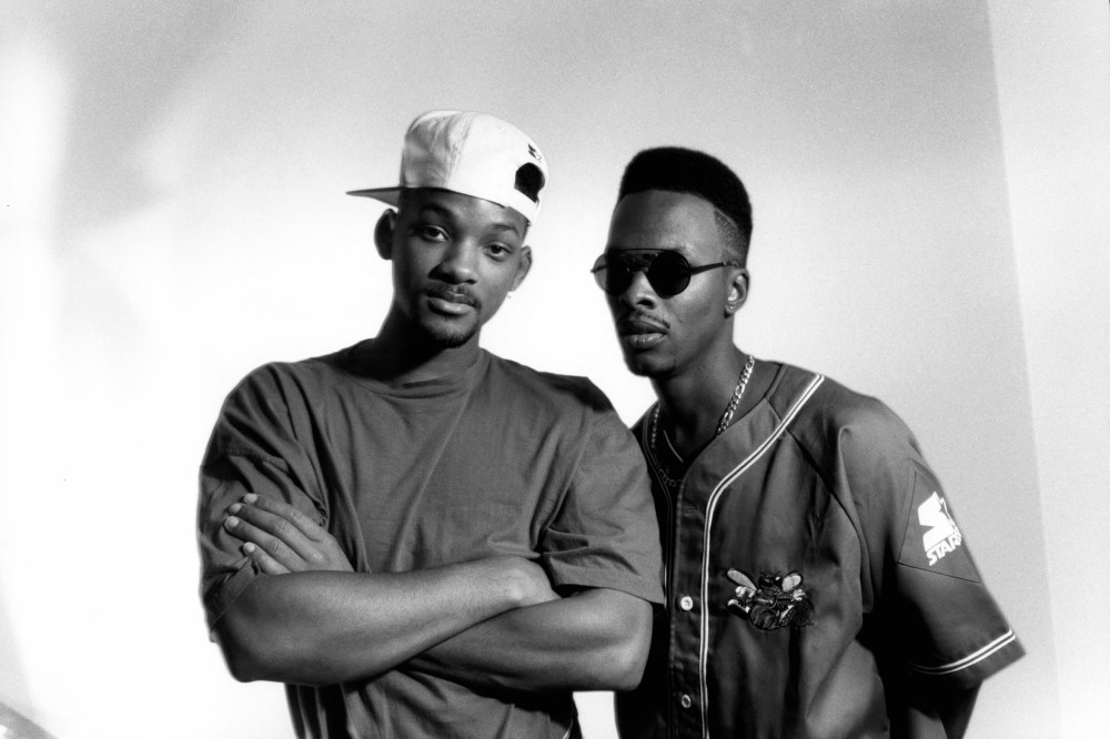 Portrait of the Fresh Prince (Will Smith) (L) and DJ Jazzy Jeff (Jeffrey Townes). (Photo by Ebet Roberts/Redferns/Getty)